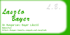 laszlo bayer business card
